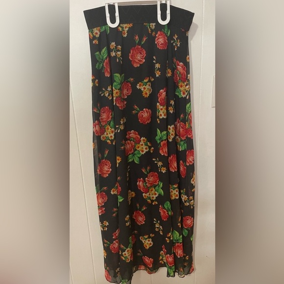LuLaRoe Floral Print Maxi Skirt - Picture 1 of 13